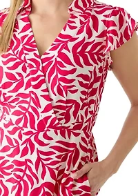 Women's Collared Tiered Midi Dress