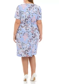 Plus Short Sleeve Shirtdress
