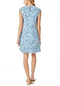 Petite Sleeveless Swing Dress