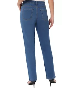 Petite Lexington Straight Jeans