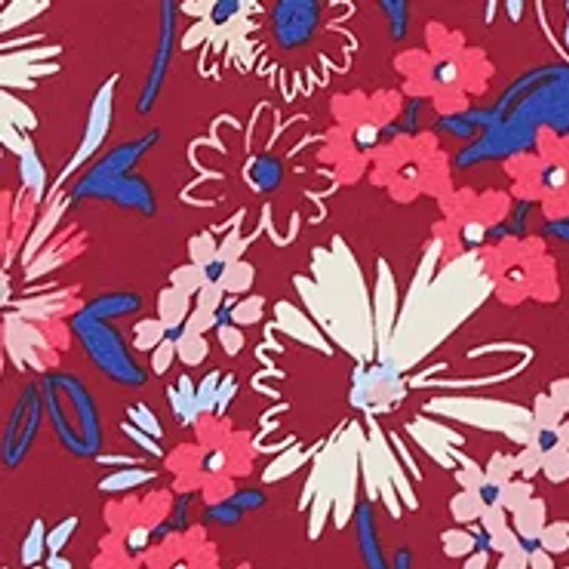 Petite Long Sleeve Raglan Blouse with Twin Print