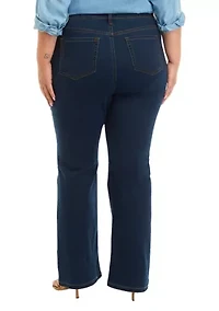 Plus Lexington Flare Jeans with Welt Pockets