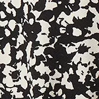 Petite Three Quarter V-Neck Noodle Print Top