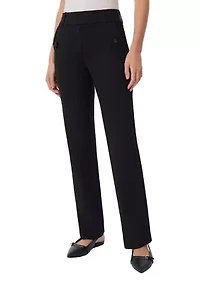 Petite Pull On Slash Pocket Trouser Pants