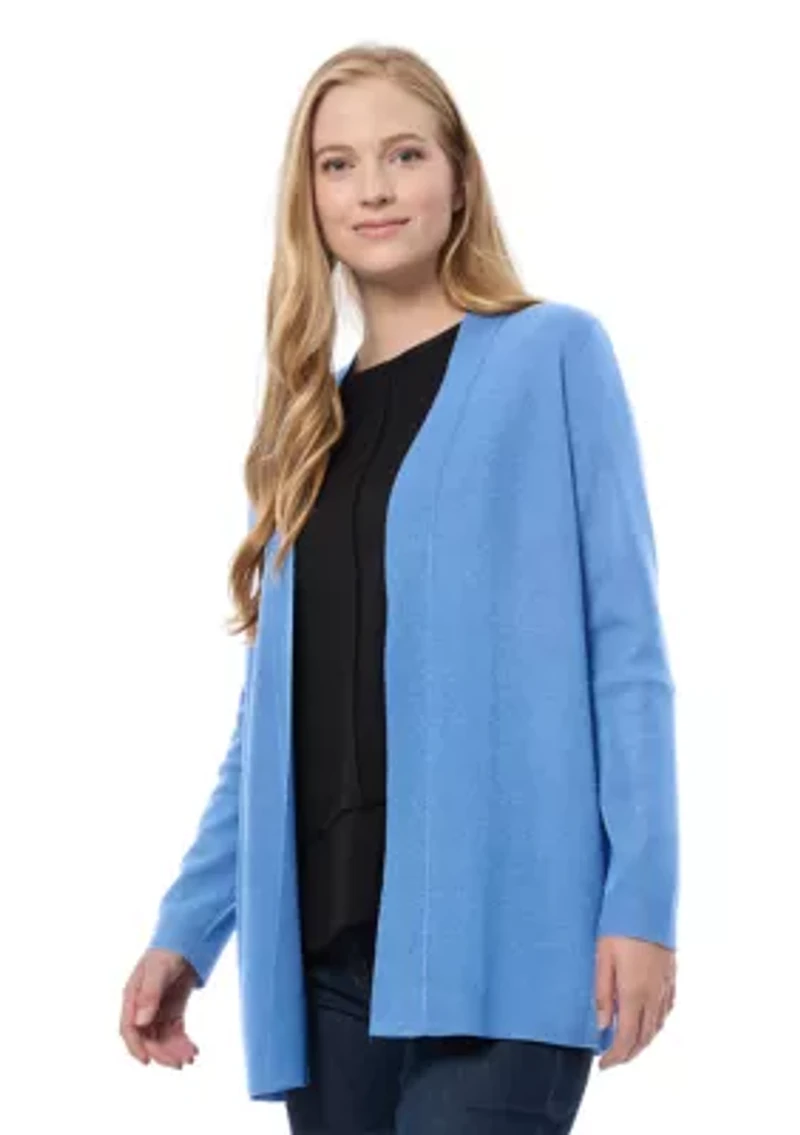 Petite Open Front Cardigan