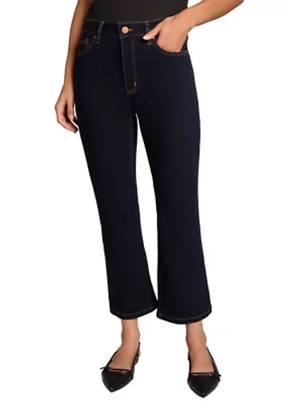 Petite Cropped Kick Flare Jeans