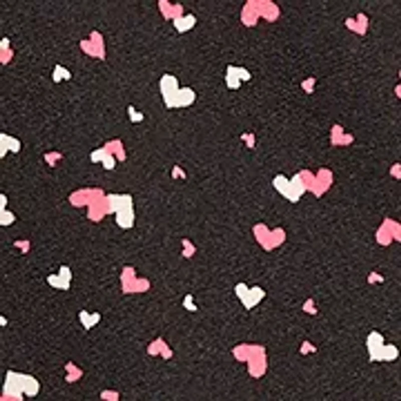 Women's 3/4 Sleeve V-Neck Heart Print Top