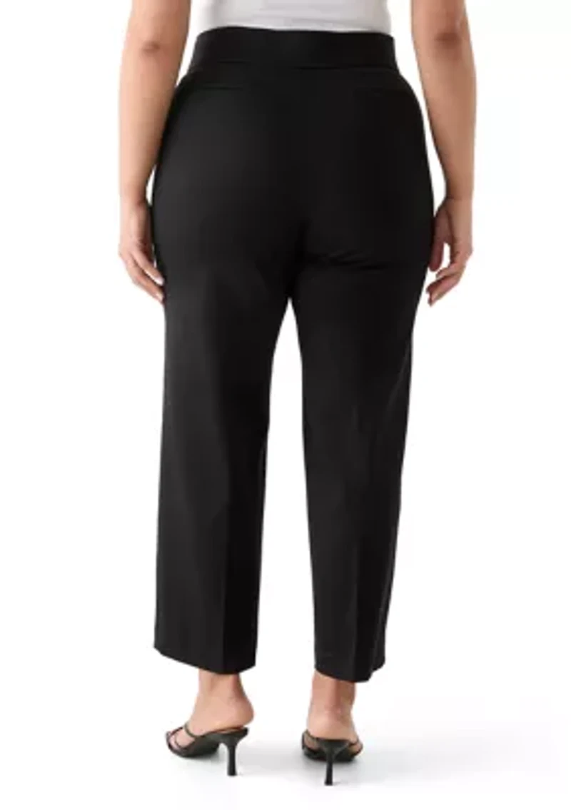 Pull On Pintuck Trousers