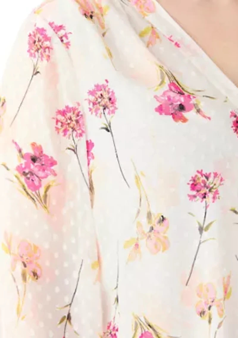 Plus Kelly Clip Dot Blouse