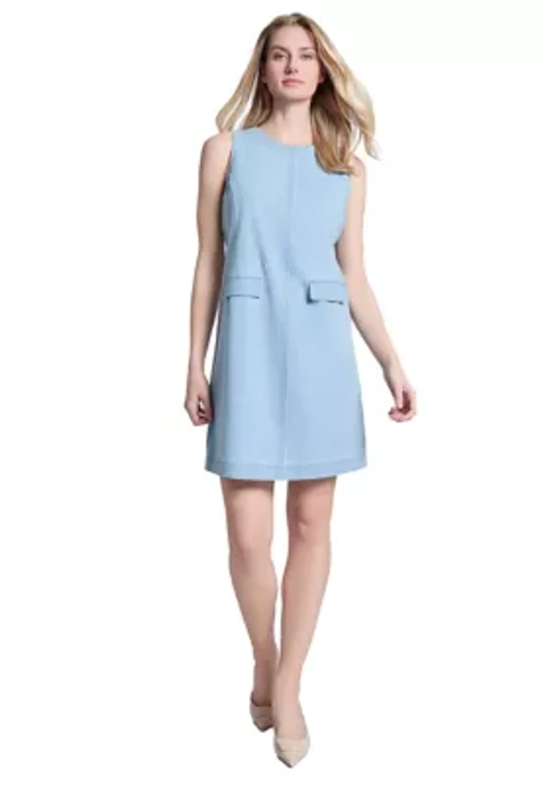 Petite Sleeveless Shift Dress