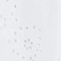 Women's Floral Eyelet One Button Notch Collar with Welt Pockets