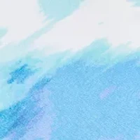 Petite Printed Moss Crepe Crew Neck Top