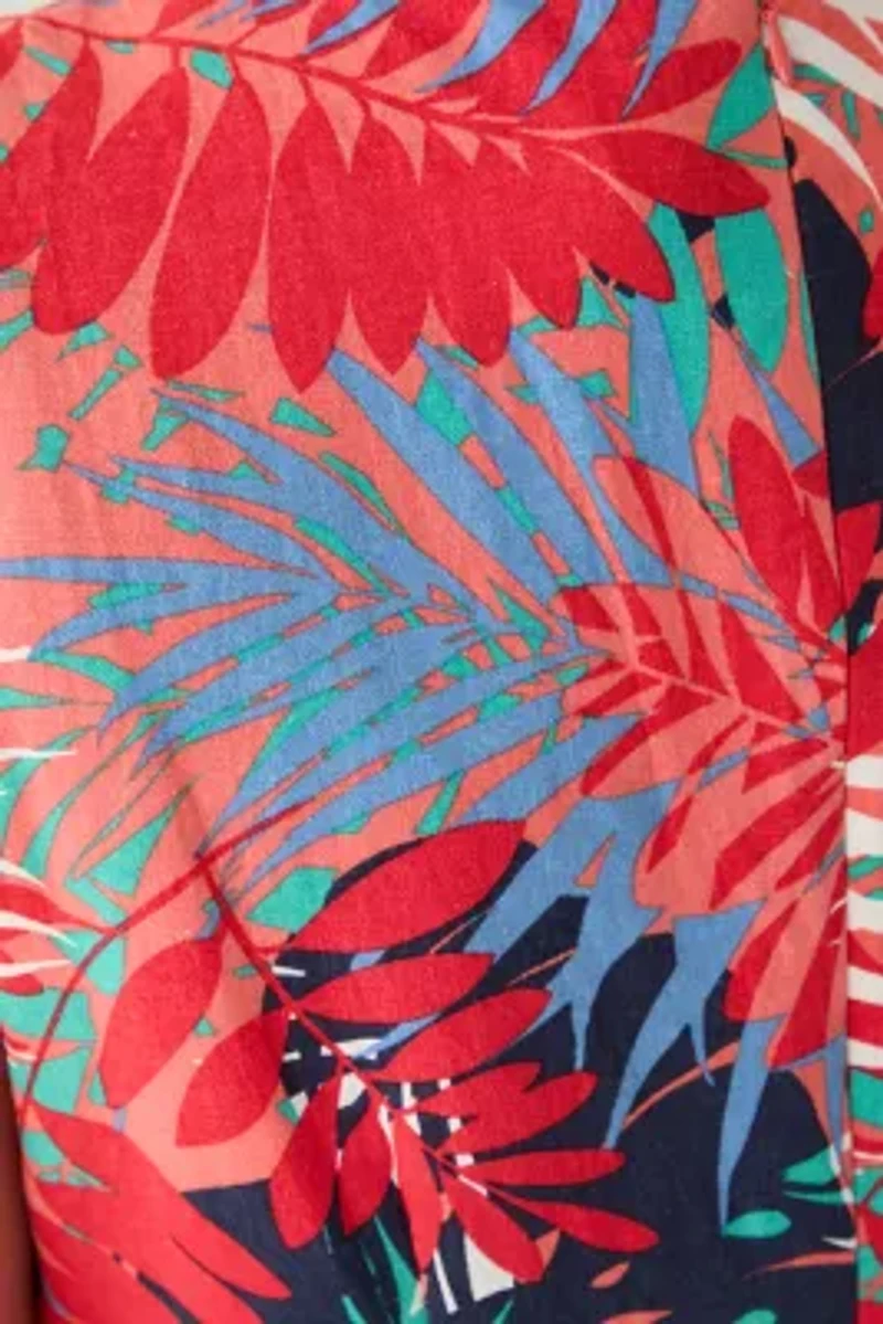 Plus Gina V-Neck Sleeveless Trapeze Dress