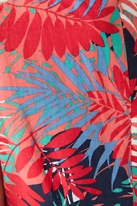 Plus Gina V-Neck Sleeveless Trapeze Dress