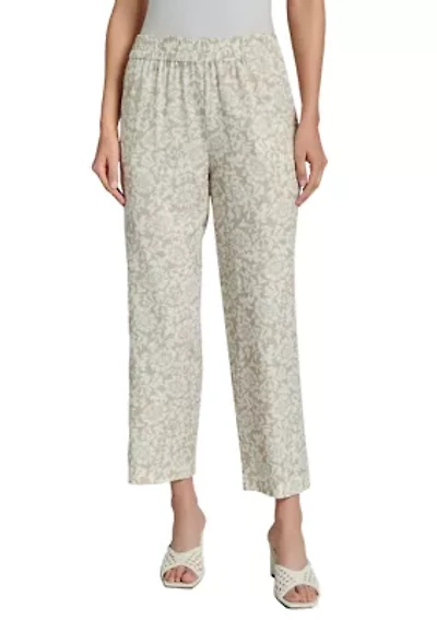 Petite Pull On Slash Pocket Cropped Pants