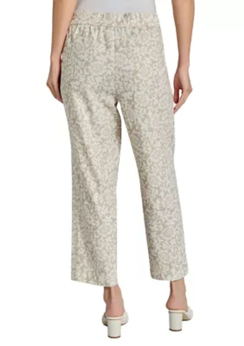 Petite Pull On Slash Pocket Cropped Pants