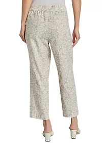 Petite Pull On Slash Pocket Cropped Pants