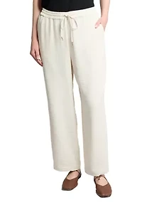 Women's Pull On Drawstring Wide Leg Pants