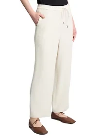 Women's Pull On Drawstring Wide Leg Pants