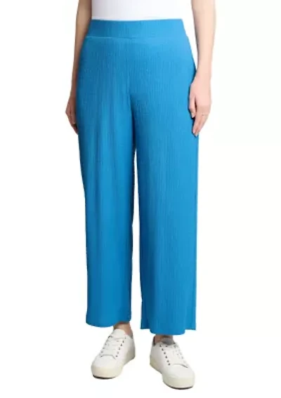 Women's Pull On Wide Leg Cropped Pants