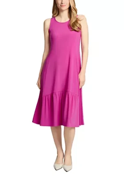 Petite Tank Dress with Ruffle Hem