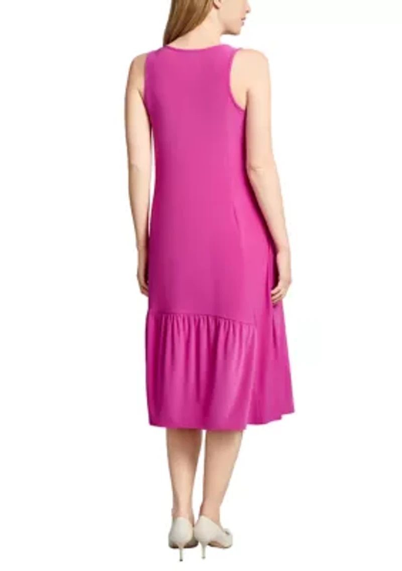 Petite Tank Dress with Ruffle Hem