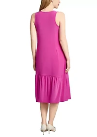 Petite Tank Dress with Ruffle Hem