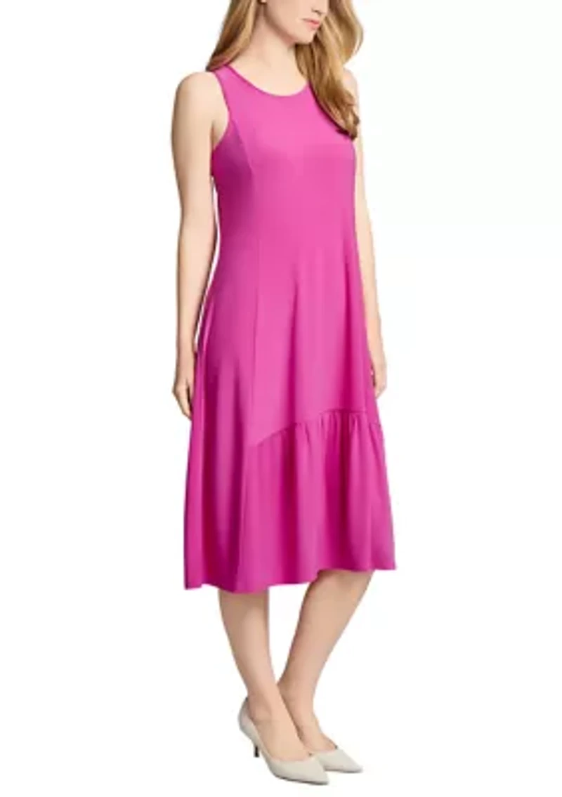 Petite Tank Dress with Ruffle Hem