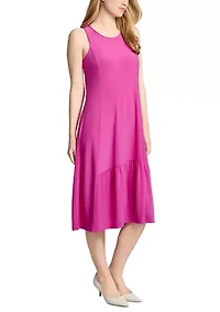 Petite Tank Dress with Ruffle Hem