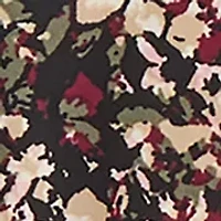 Women's Short Sleeve Printed Double Trim Top