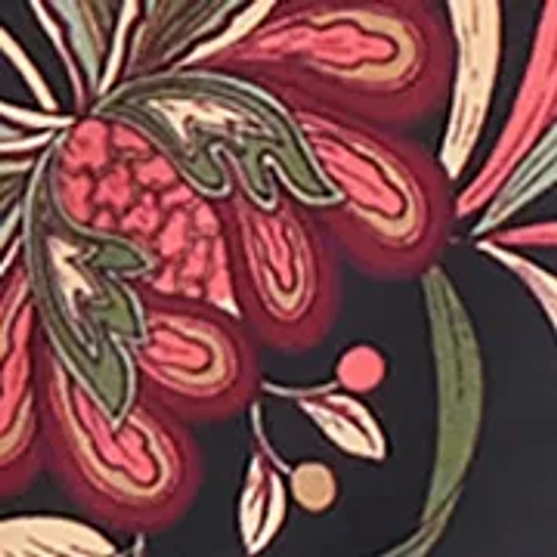 Petite 3/4 Sleeve Keyhole Neck Top with Trim