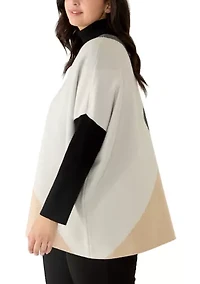 Plus Funnel Turtleneck Pullover