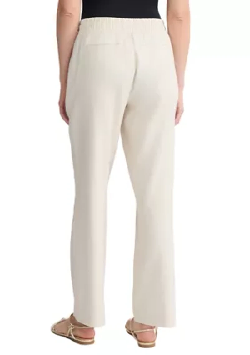 Women's Tie Front Linen Pants