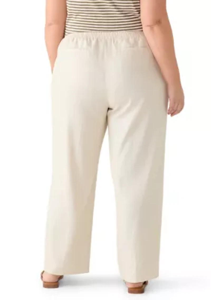 Plus Linen Pants