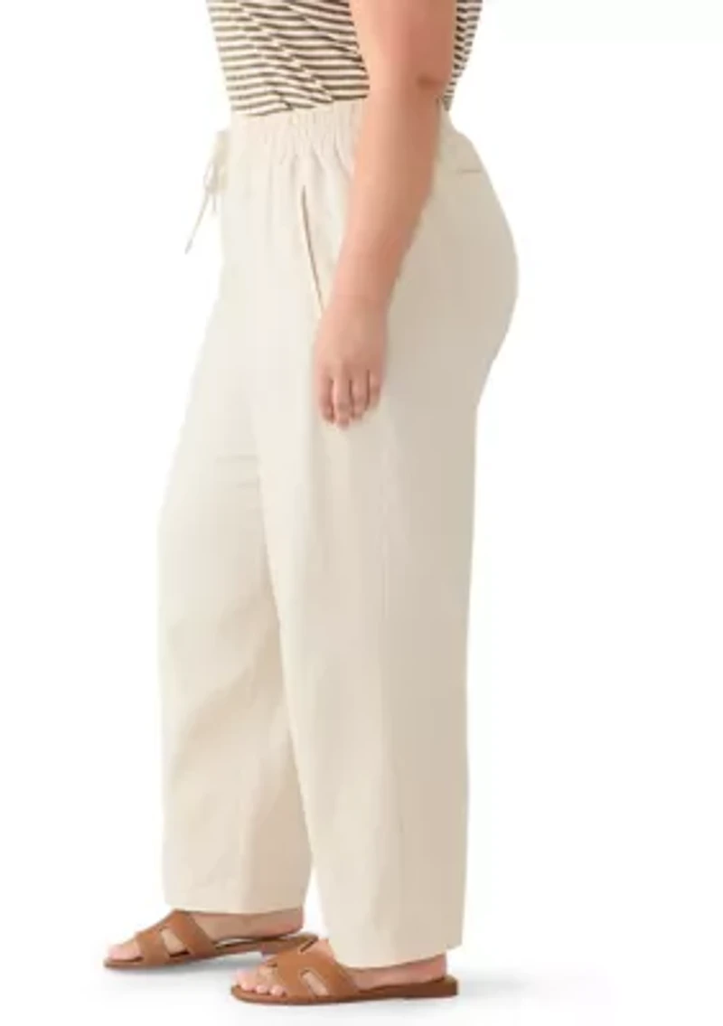 Plus Linen Pants