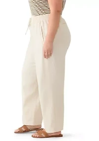 Plus Linen Pants