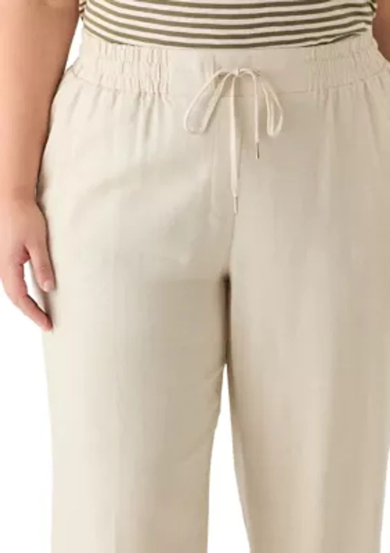 Plus Linen Pants