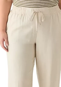 Plus Linen Pants