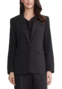 Women's 1 Button Lapel Jacket