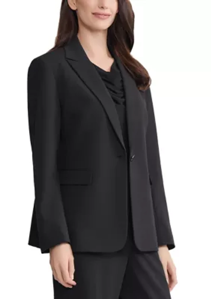Women's 1 Button Lapel Jacket