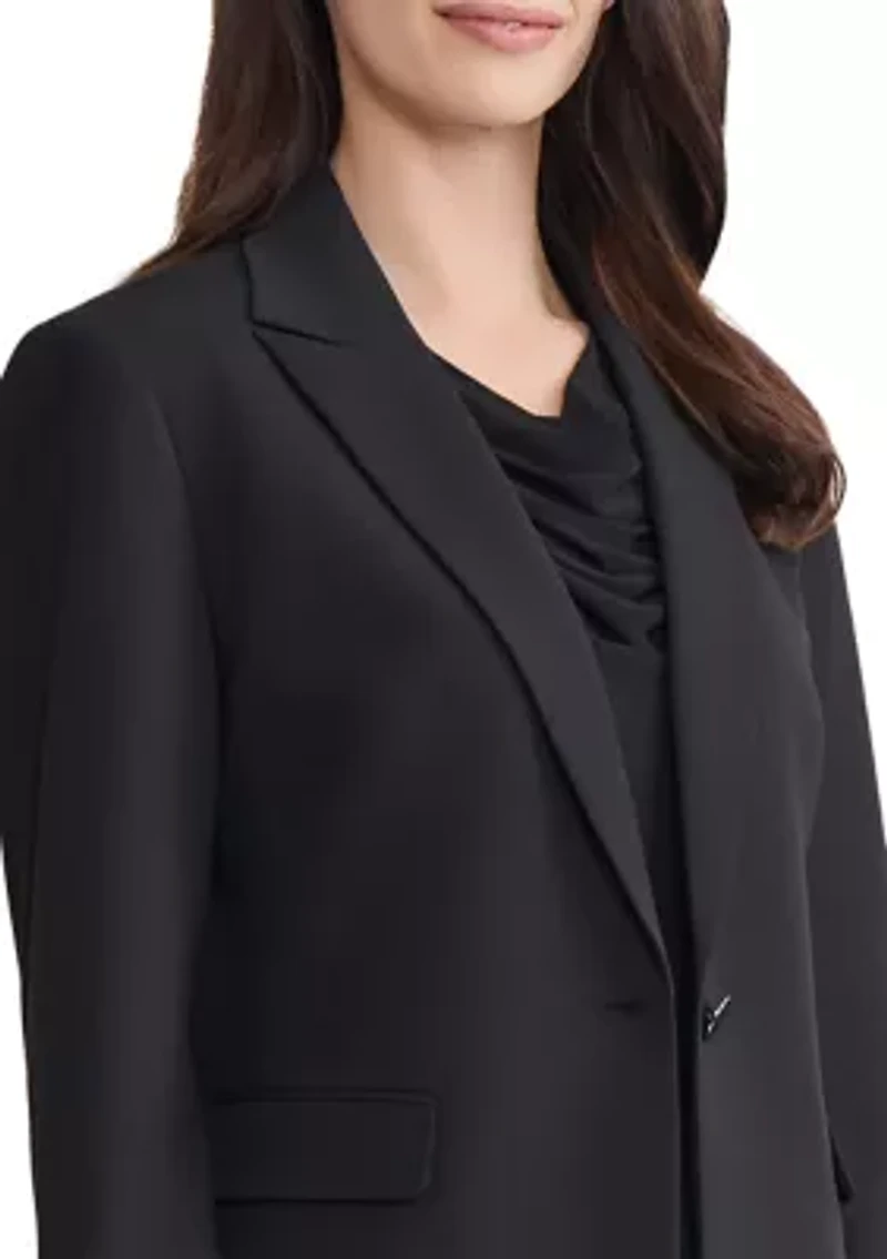 Women's 1 Button Lapel Jacket