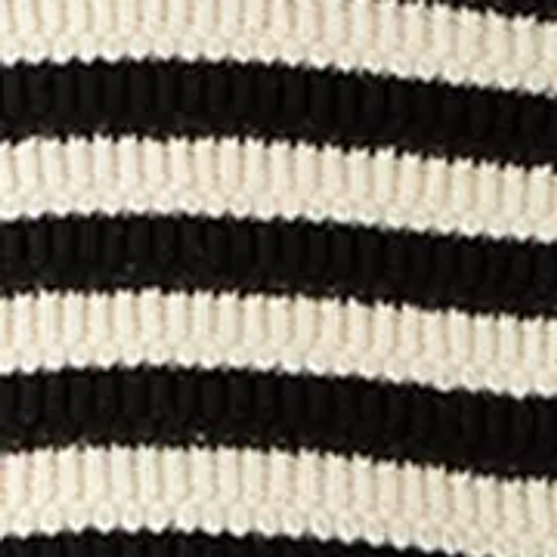 Petite Short Sleeve Textured Stripesd Cardigan