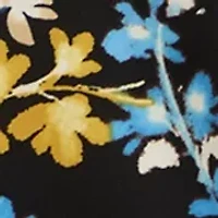 Plus 3/4 Sleeve Printed Keyhole Top