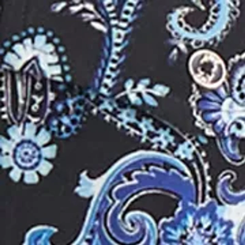 Petite 3/4 Sleeve Split Neck Top