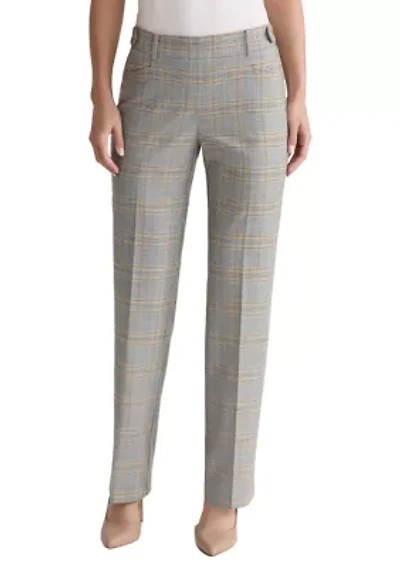Women's Pull On Plaid Trousers