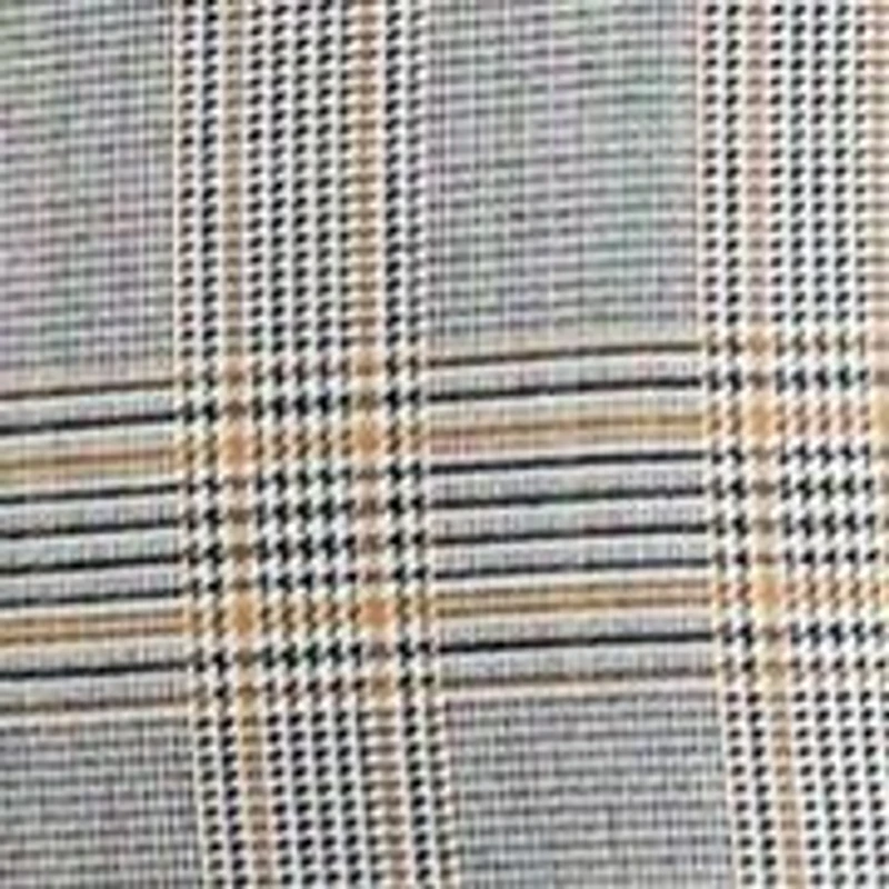 Petite Pull-On Belt Loop Button Tab Trousers - Glen Plaid