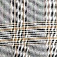 Petite Pull-On Belt Loop Button Tab Trousers - Glen Plaid