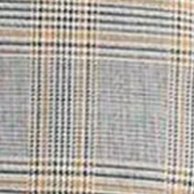 Petite Button Down Jacket with Pockets - Glen Plaid