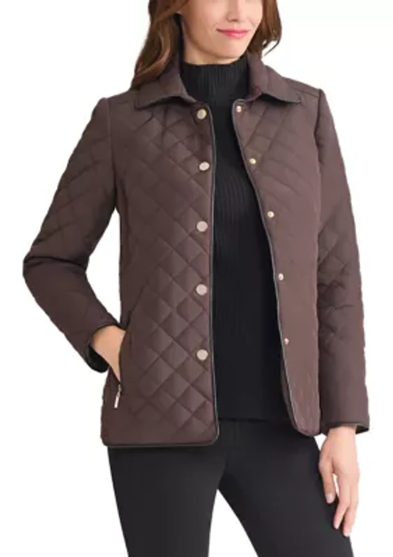 Women's Quilted Snap Front Jacket