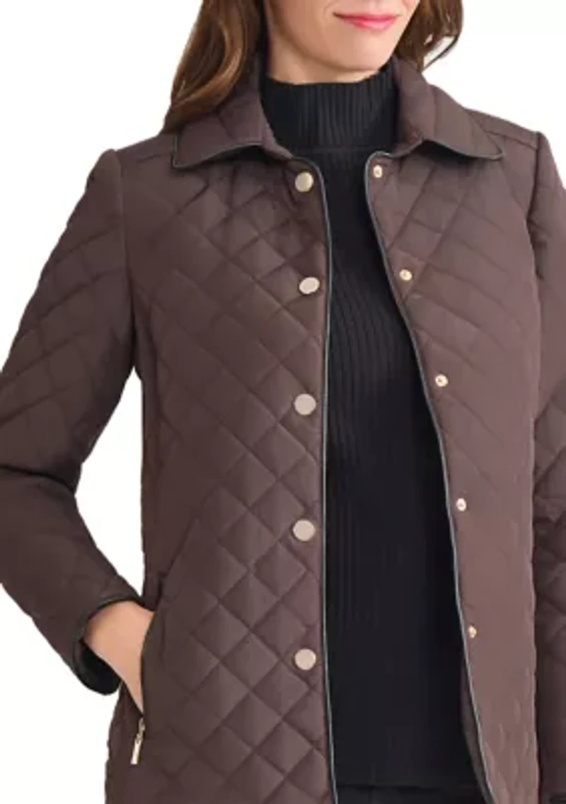 Women's Quilted Snap Front Jacket
